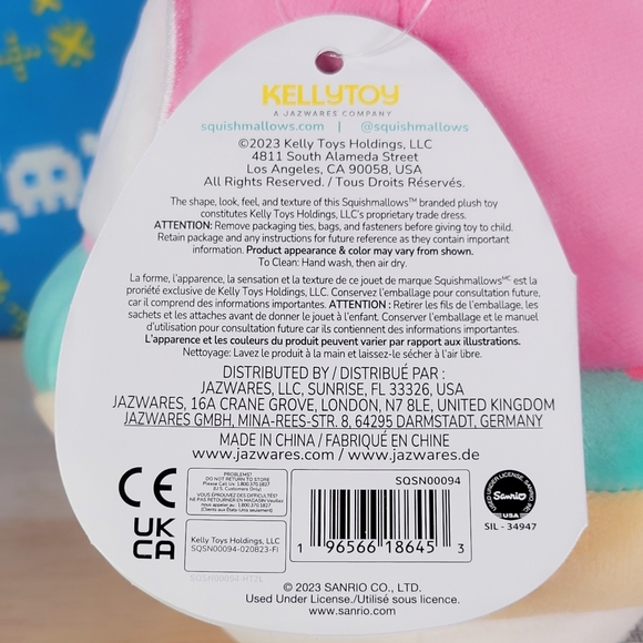 Squishmallow Hello Kitty My Melody 7" UltraSoft Stuffed Sanrio Toy Plush NWT - Picture 6 of 6
